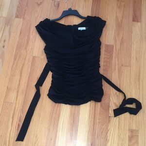 Calvin Klein — Sleeveless Ruched Top Size Small